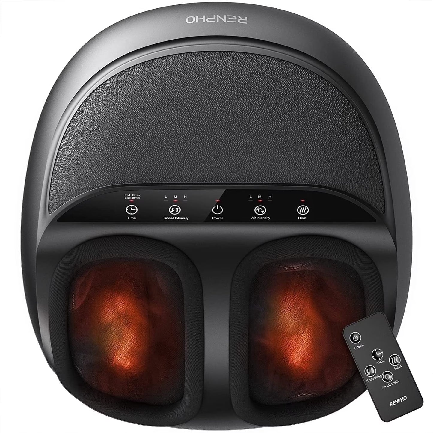 Foot Massager Machine with Heat, Shiatsu Deep Kneading for Neuropathy Pain, Mothers Day Birthday Gifts for Mom Dad Men, Fit’S Feet up to Men Size 13
