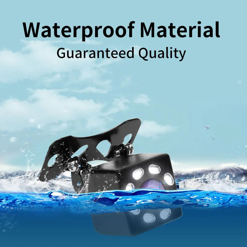 Car Rear View Camera 8 LED Night Vision Reversing Auto Parking Monitor CCD Waterproof HD Video