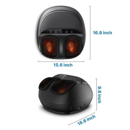 Foot Massager Machine with Heat, Shiatsu Deep Kneading for Neuropathy Pain, Mothers Day Birthday Gifts for Mom Dad Men, Fit’S Feet up to Men Size 13