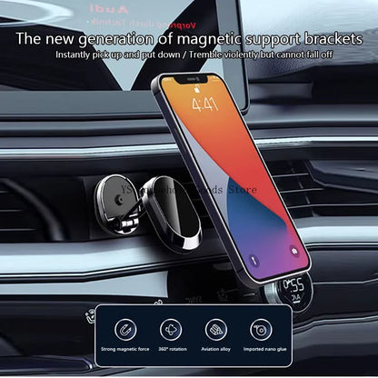 720° Rotation Foldable Magnetic Car Phone Holder Adjustable Universal Dashboard Stand Air Vent Mount GPS for Iphone Samsung